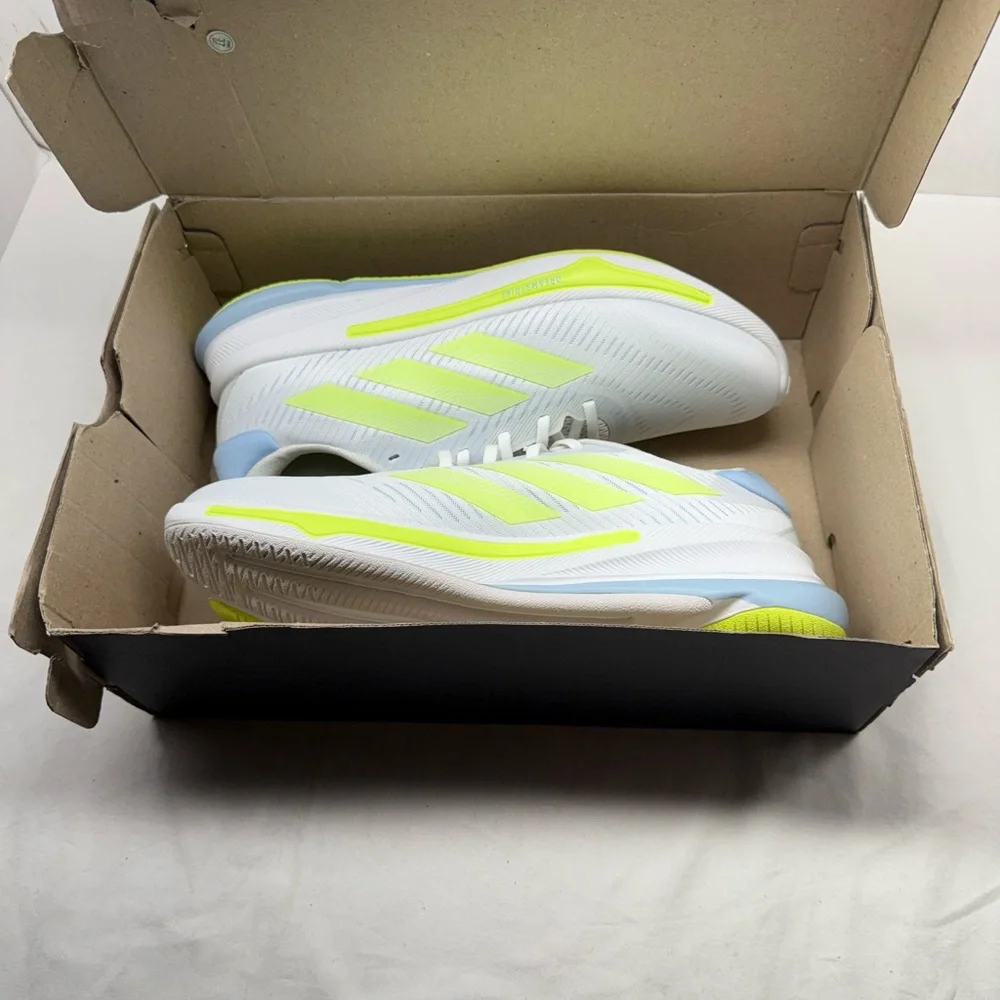 Adidas Supernova Ease M Running Shoes Men's size 11 White Silver Yellow IH0795